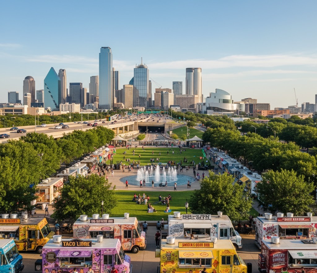 Klyde Warren Park (Urban Green Space and Culinary Hub)
